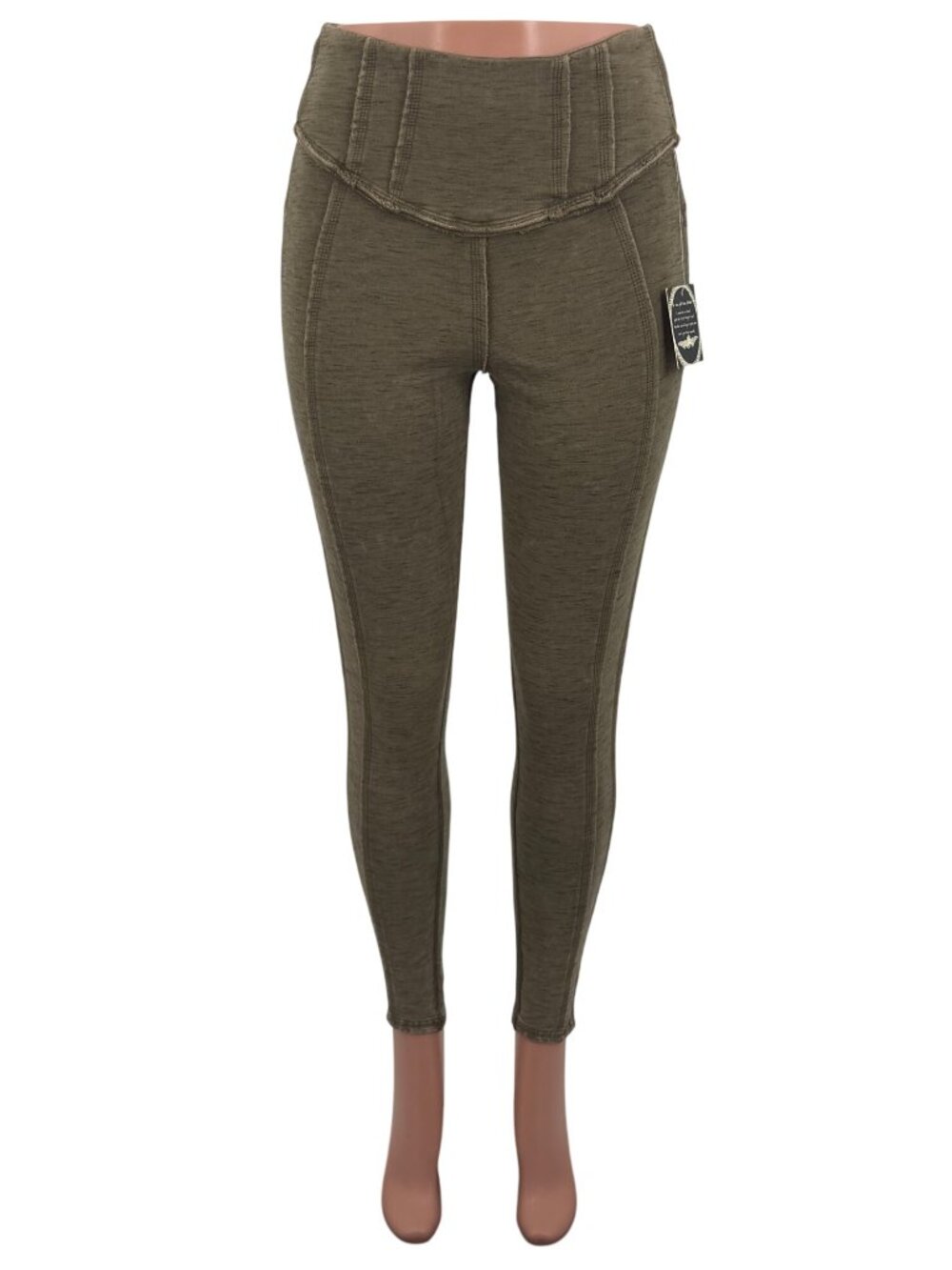 NWT Free People Movement Washed Green High Waist Leggings - Picture 3 of 16
